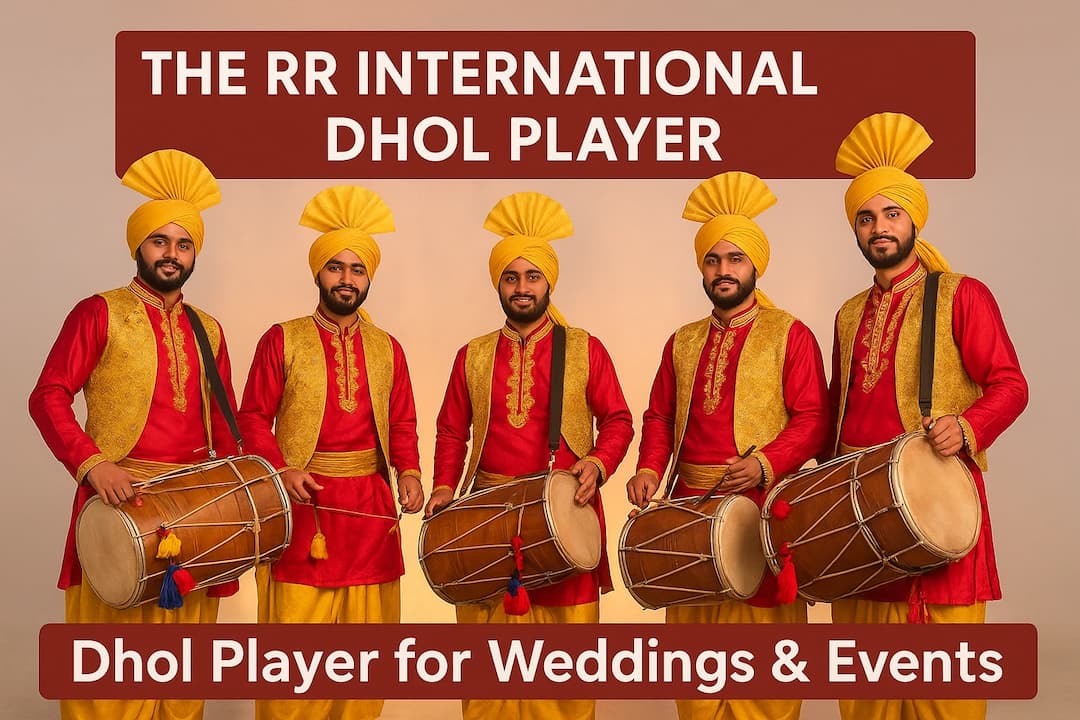 The RR International Dhol Player – Best Dhol Team for Weddings & Events Alwar
